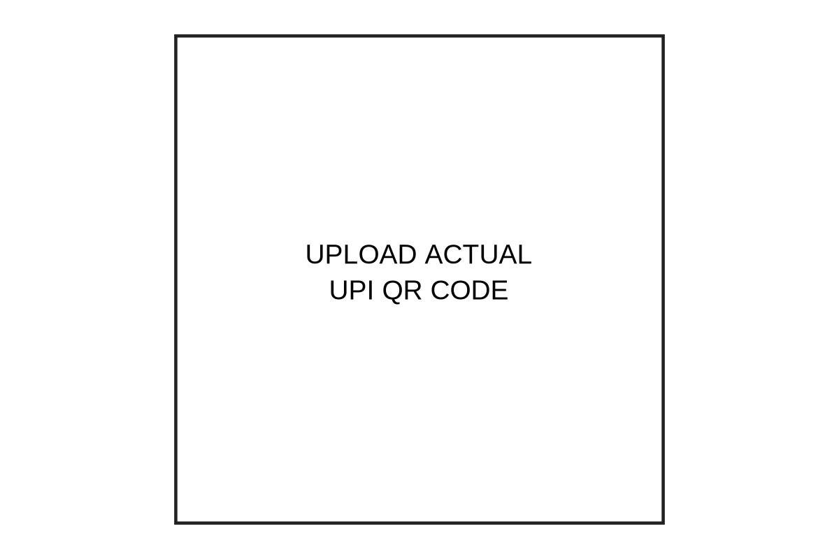 Official UPI donation QR code placeholder